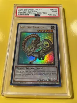 YuGiOh NATURIA BARKION #HAC1-EN122🔥PSA 9 MINT🔥1st EDITION-2022 ULTRA RARE - Image 4