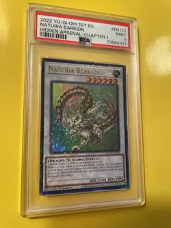 YuGiOh NATURIA BARKION #HAC1-EN122🔥PSA 9 MINT🔥1st EDITION-2022 ULTRA RARE - Image 5