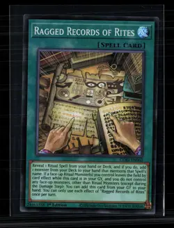 Yu-Gi-Oh! Ragged Records of Rites Chaos Origins SR CORI-EN062 1st Edition - Image 1