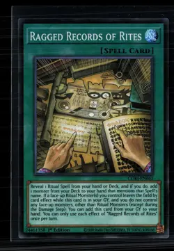 Yu-Gi-Oh! Ragged Records of Rites Chaos Origins SR CORI-EN062 1st Edition - Image 1