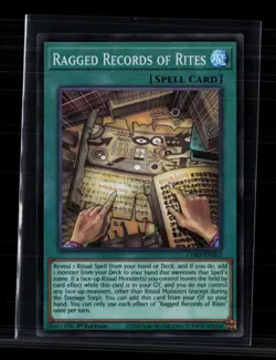 Yu-Gi-Oh! Ragged Records of Rites Chaos Origins SR CORI-EN062 1st Edition - Image 1