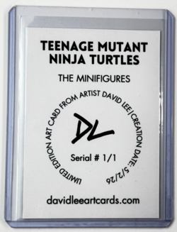 Teenage Mutant Ninja Turtles Artist Signed "The Minifigures" Refractor Card 1/1 - Image 2