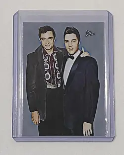 Johnny Cash & Elvis Limited Edition Artist Signed Sun Records Trading Card 3/10 - Image 1