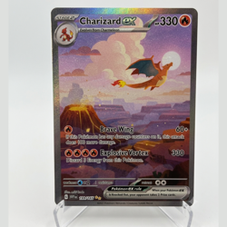 Pokemon 151 Charizard ex 199/165 Special Illustration Rare SIR Holo Card NM - Image 1