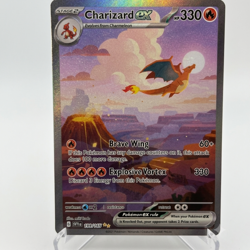 Pokemon 151 Charizard ex 199/165 Special Illustration Rare SIR Holo Card NM - Image 2