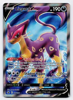 Liepard V [180/198] SWSH: Chilling Reign Ultra Rare [Pokemon Card English] - Image 1