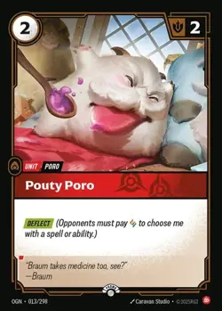 Pouty Poro - Riftbound Organized Play Promotional Cards (OPP) - Image 1