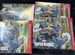 🔥Magic: The Gathering Marvel Super Heroes Collector Booster Pack Lot of 4‼ - Image 1