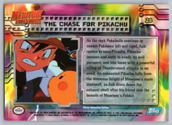 The Chase For Pikachu #28 Topps The First Movie Trading Cards Pokemon LP - Image 2
