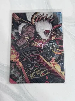 Braska's Final Aeon Art Card Gold-Stamped Signature FINAL FANTASY MTG Magic - Image 1