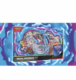 Pokemon TCG: Mega Greninja ex Premium Collection 8 Packs + Promo Ships PRESALE - Image 1