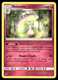 POKEMON SHIINOTIC LOST THUNDER 148/214 UC NM/M - Image 1