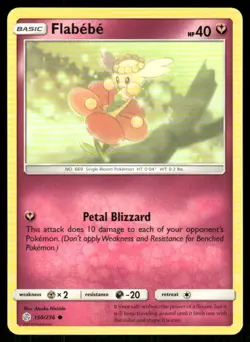Pokemon Flabebe Cosmic Eclipse 150/236 C NM/M - Image 1