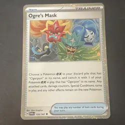 Ogre's Mask Trainer Card 159/167 Cosmos Holo Twilight Masquerade Pokemon TCG - Image 1