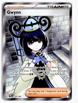 Gwynn 109/084 Ultra Rare Pitch Black Pokemon Holo NM - Image 1