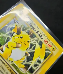 Lt. Surge's Raichu Holo Rare Gym Challenge #11/132 Damaged Pokemon TCG - Image 3