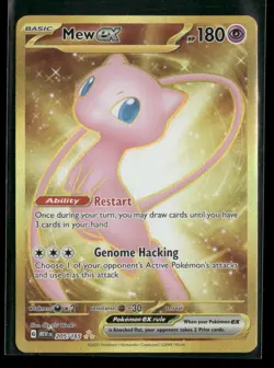 Pokemon Card Mew 205/165 Holo Illustration Rare S&V 151 Full Art TCG Non Metal - Image 1
