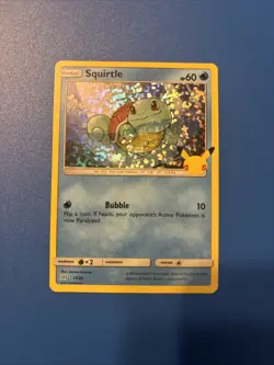 2021 McDonald's 25th Anniversary Promos Squirtle - 17/25 HOLO #017/025 - Image 1