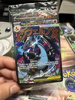 Pokemon Mega Charizard X ex & Oricorio ex Mega Evolution Black Star Promo Sealed - Image 1