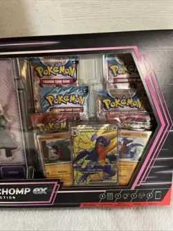 Cynthia's Garchomp ex Premium Collection Box New Sealed Pokemon TCG (6 Boosters) - Image 2