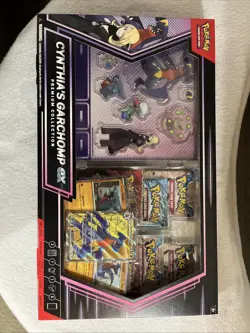 Cynthia's Garchomp ex Premium Collection Box New Sealed Pokemon TCG (6 Boosters) - Image 5