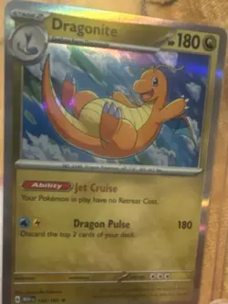 Pokemon TCG Dragonite 149/165 Sv: Scarlet & Violet 151 Holo Rare 180 HP - Image 1