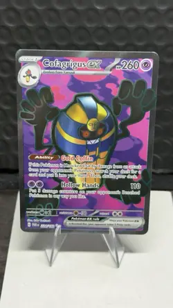 Cofagrigus ex 224/182 Ultra Rare Paradox Rift Pokemon - Image 1