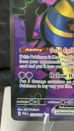 Cofagrigus ex 224/182 Ultra Rare Paradox Rift Pokemon - Image 5