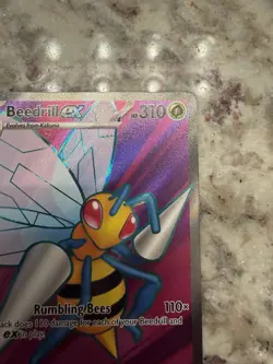 Pokemon TCG Beedrill EX 098/086 CR Holo Full Art Stage 2 HP 310 EN 2023 - Image 3