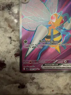 Pokemon TCG Beedrill EX 098/086 CR Holo Full Art Stage 2 HP 310 EN 2023 - Image 4