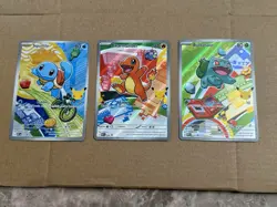 Pokemon TCG First Partner Illustration Collection Series 1 Kanto GEN 1 Starters - Image 1