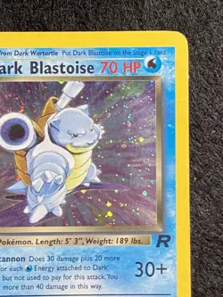 Pokemon TCG Dark Blastoise 3/82 Team Rocket Holo Rare Swirl English 70 HP - Image 2