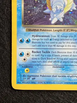 Pokemon TCG Dark Blastoise 3/82 Team Rocket Holo Rare Swirl English 70 HP - Image 4