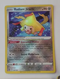 Radiant Jirachi 120/195 NM Pokemon TCG - Image 1