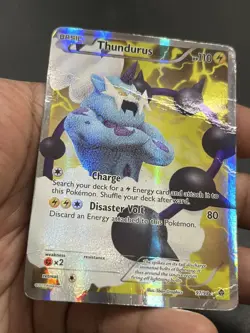 Thundurus full art 97/98 Emerging Powers Holo rare pokemon TCG damaged DMG - Image 4