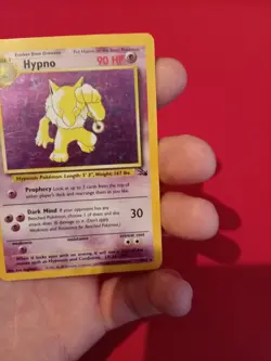 Pokemon Card Hypno 8/62 Fossil Holo Rare Unlimited 1999 Vintage - Image 3