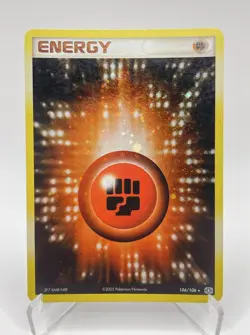 FIGHTING ENERGY 106/106 Holo Rare Ex Emerald 2005 VLP-NM Pokemon Card TCG Shiny - Image 1