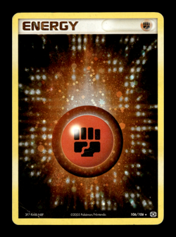 Fighting Energy 106/106 Holo - Emerald - Pokemon Trading Card Game - Image 1