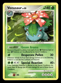 Venusaur 13/147 Rare Deck Exclusives DPPt Supreme Victors Pokemon Card - Image 2