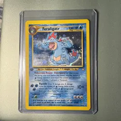 1st Edition Feraligatr 5/111 Neo Genesis Holo Rare Nintendo 2000 Pokemon Card - Image 1