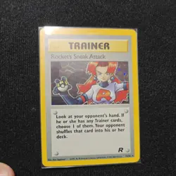 Pokemon Card - Rocket's Sneak Attack Team Rocket 16/82 Holo Rare - Image 1