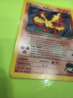 Rocket's Moltres 012/132 Gym Heroes Holo Vintage original Nintendo Card 2000 - Image 5