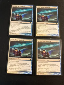 x4 Steel of the Godhead [Shadowmoor] 4x Magic MTG Cards LP - Image 1