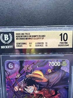 One Piece Card Game Monkey D. Luffy SP ST26-005 BGS 10 Pristine! - Image 3