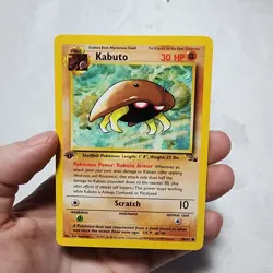 Pokemon TCG Kabuto Fossil 1st Edition Common Card 50/62 Regular NM - Image 2
