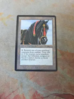 Ebony Horse Arabian Nights MTG LP - Image 1