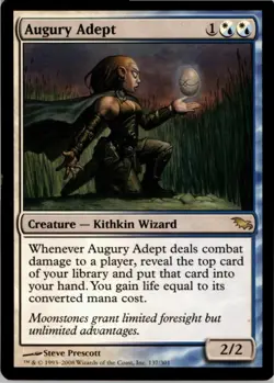 Augury Adept R Shadowmoor 137 NM MTG x1 - Image 1