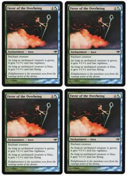 Favor of the Overbeing x4 4x 2008 Eventide PLAYSET Common Enchantment MTG NM AZ1 - Image 1
