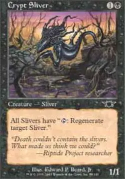1x Lightly Played, English Crypt Sliver - Foil - Legions - Image 1