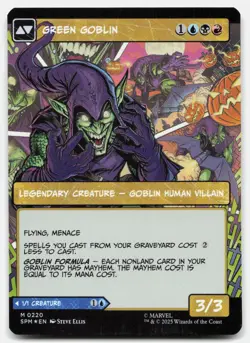 Norman Osborn (Foil Borderless) - NM - SPM Marvel's Spider-Man # 220 - MTG Magic - Image 2